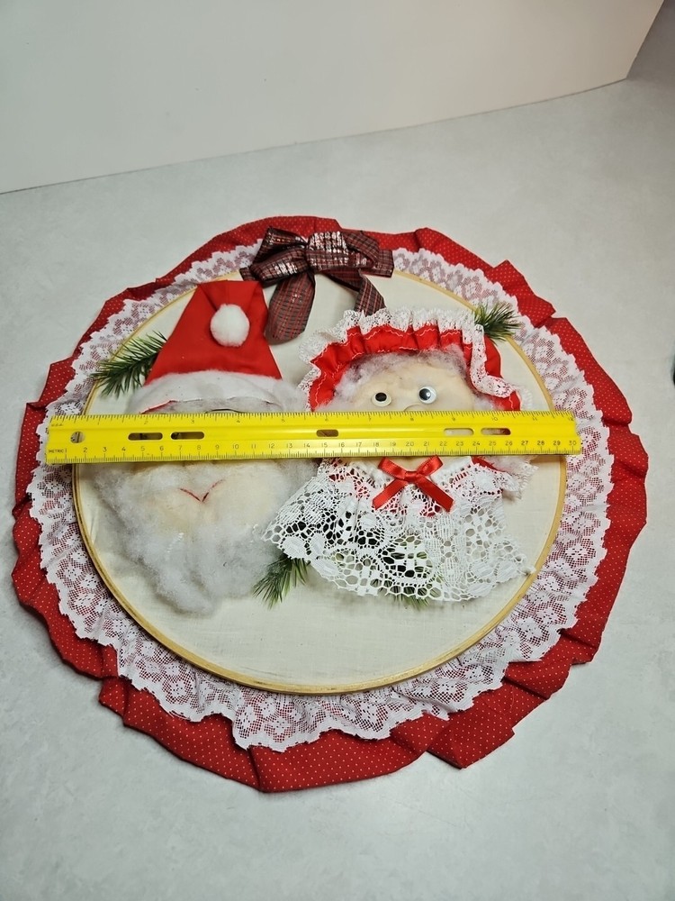 Wall hanging Mr. & Mrs Clause Homemade