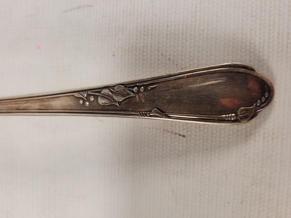 Rogers A1 Plus Heather Meadowbrook Cake Pie Server Oneida Silverplate Heart Leaf