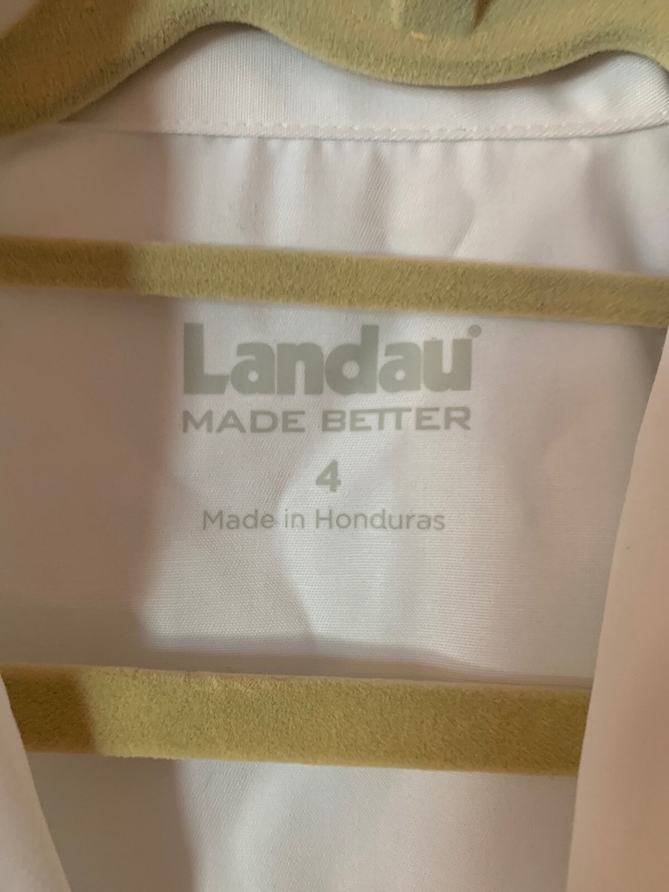 Landau Antimicrobial Plus Lab Coat, Size 4, White