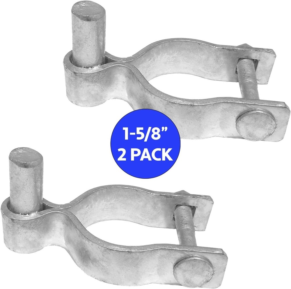 Durable 1-5/8" Galvanized Gate Hinge - Nut/Bolt Included for Installation
