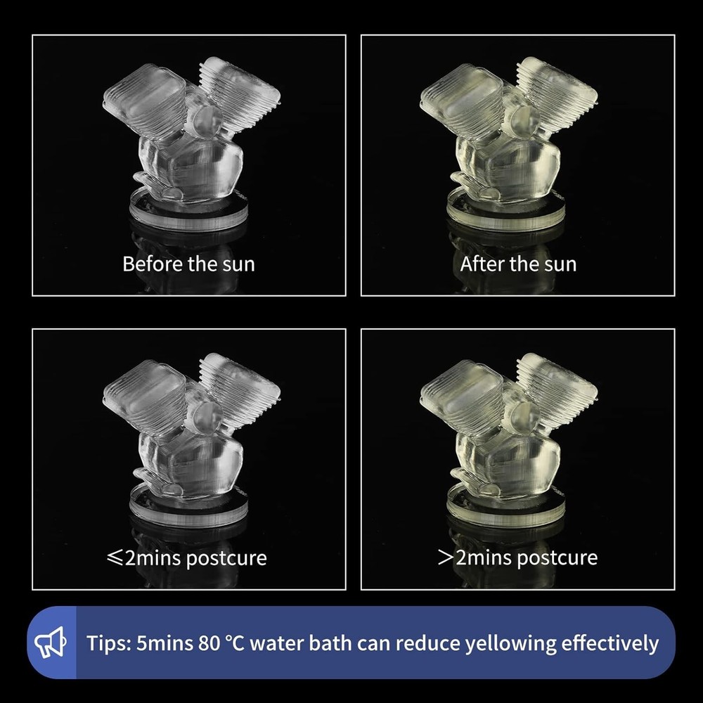 Clear 3D Printer Resin 500g - Quick Curing & High Precision for LCD 3D Printing