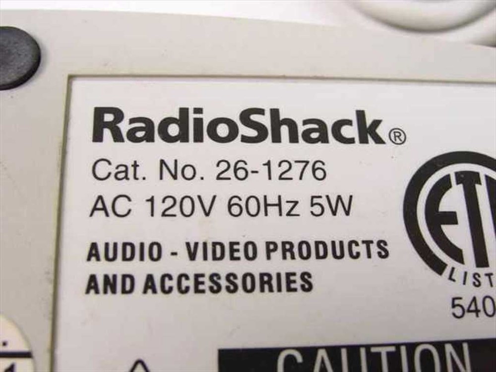 Radio Shack Wireless Audio Transmitter 26-1276