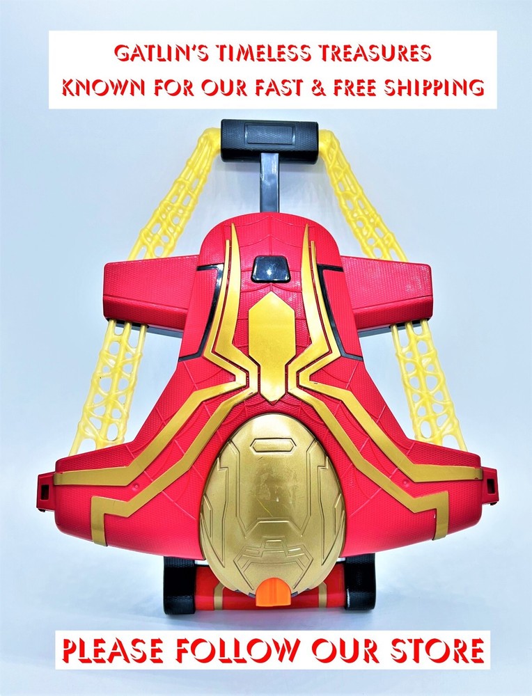 Marvel Studios Spider-Man Web Bolt Blaster Soft Dart Launcher Hasbro Toy