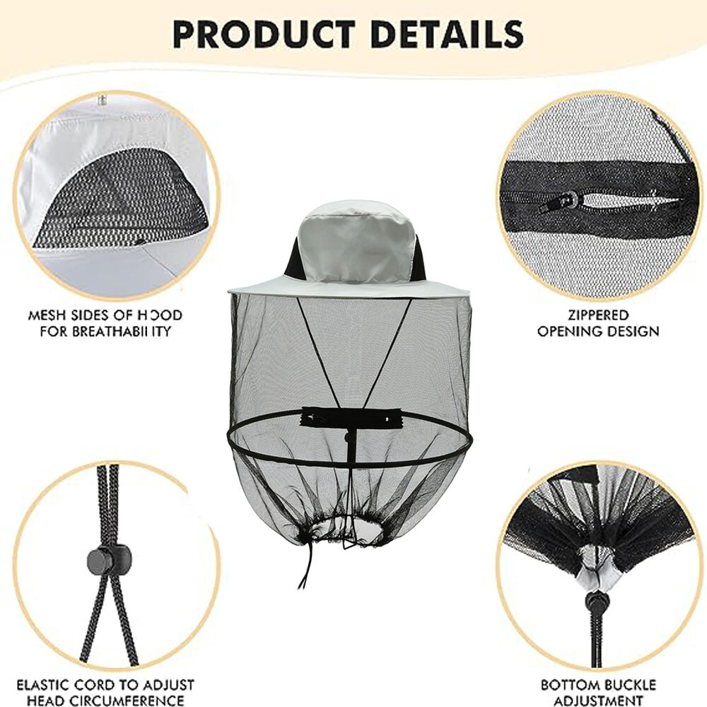 Bee Keeper Hat Beekeeping Anti Mosquito Insect Bug Net Veil Face Head Protection