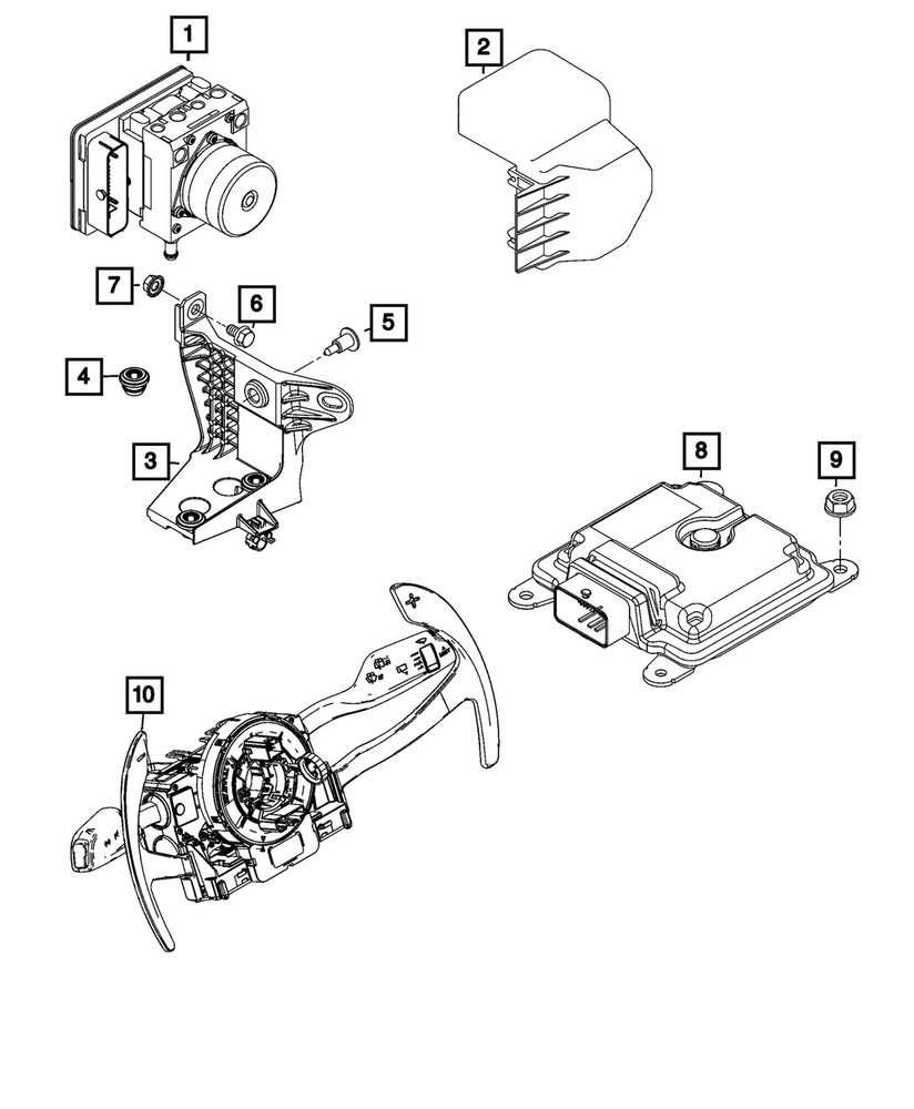 Genuine Mopar Suspension Control Module 68606854AA