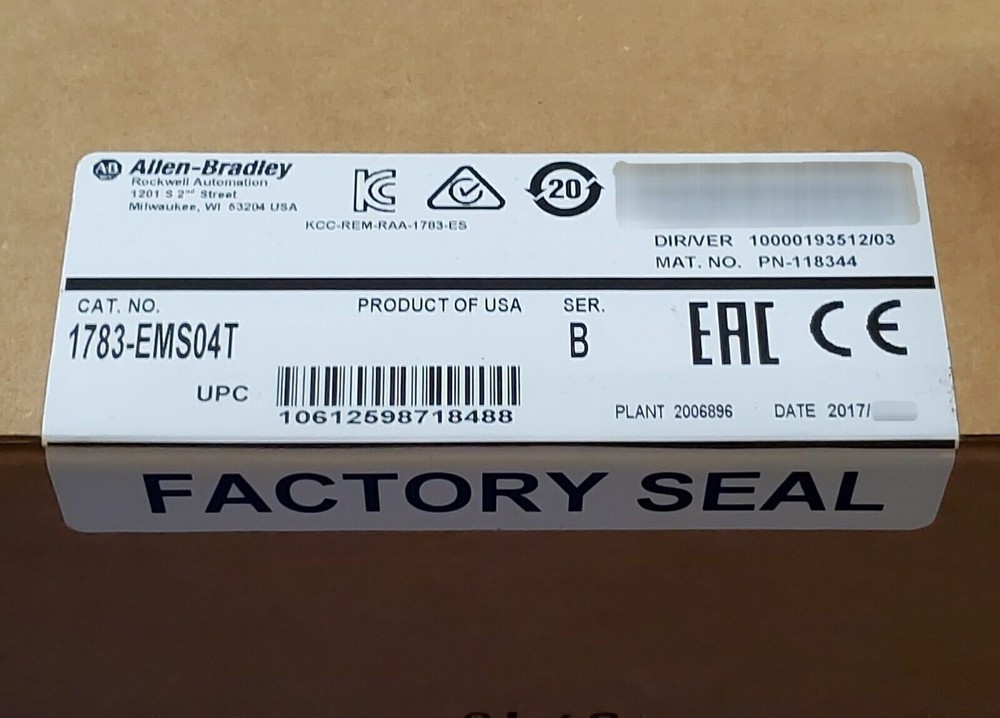 New Sealed AB 1783-EMS04T Series B. Ethernet Network Switch