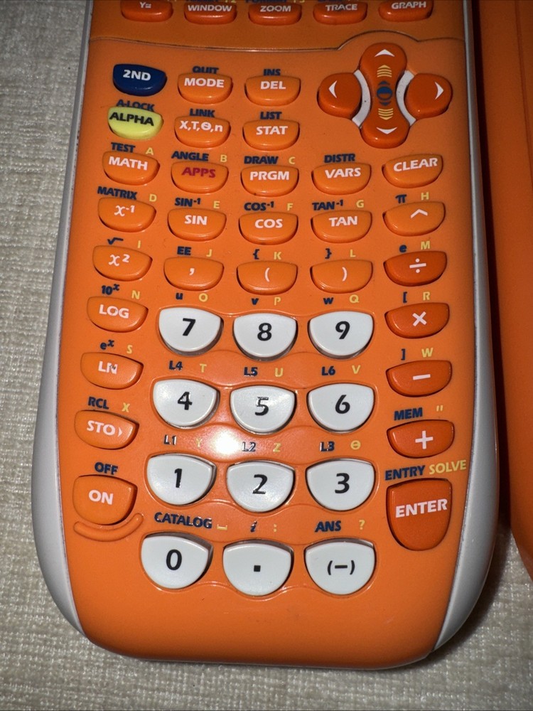 Texas Instruments TI-84 Plus Silver Edition Graphing Calculator Orange - Tested