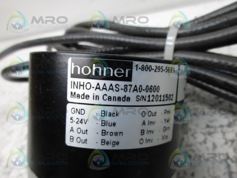 HOHNER INHO-AAAS-87AO-0600 ENCODER NSMP