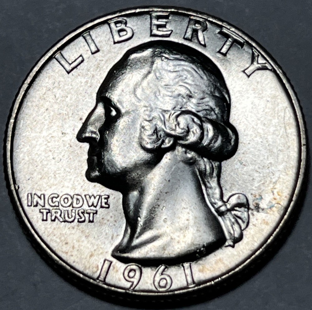 1961 Washington Silver Quarter Errors DDO Uncirculated