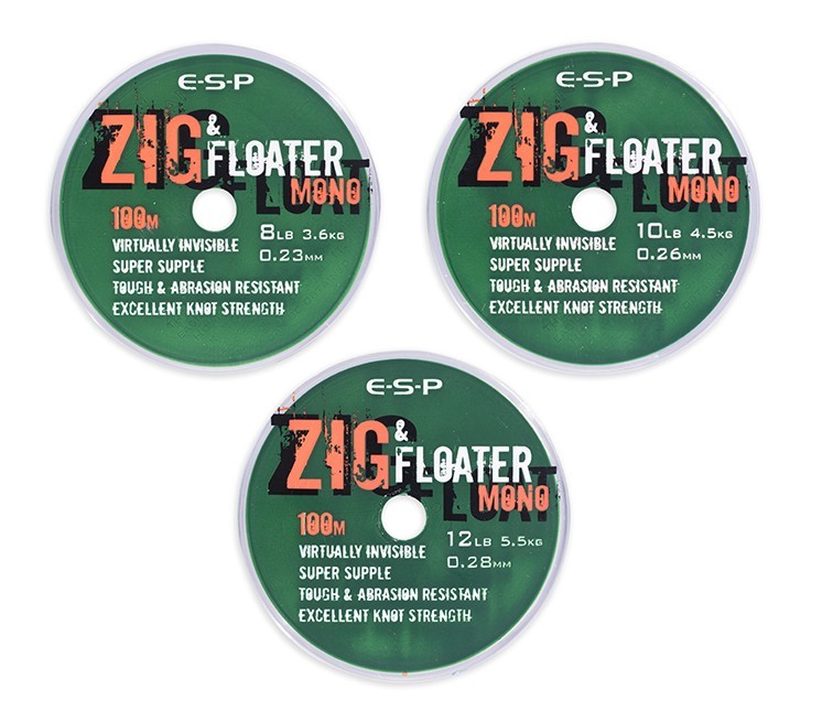 ESP Zig & Floater Mono Clearance Pack: 8lb (100m) (3 packs)