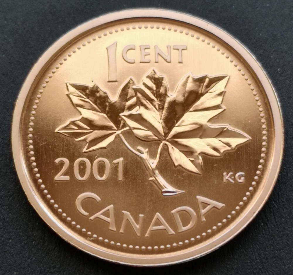 *** CANADA  ONE  CENT  2001 P ***  SPECIMEN  ***  MAGNETIC ***