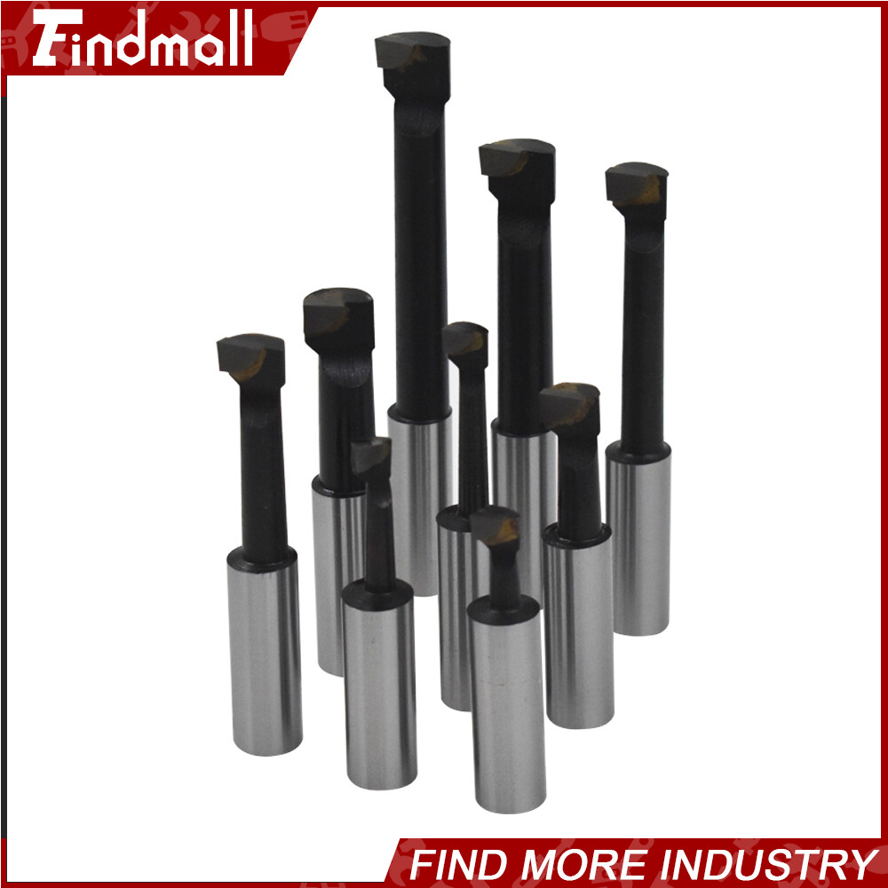 9 PCS 1/2" BORING BAR SET CARBIDE TIPPED BARS 1/2" SHANK LATHE TOOL
