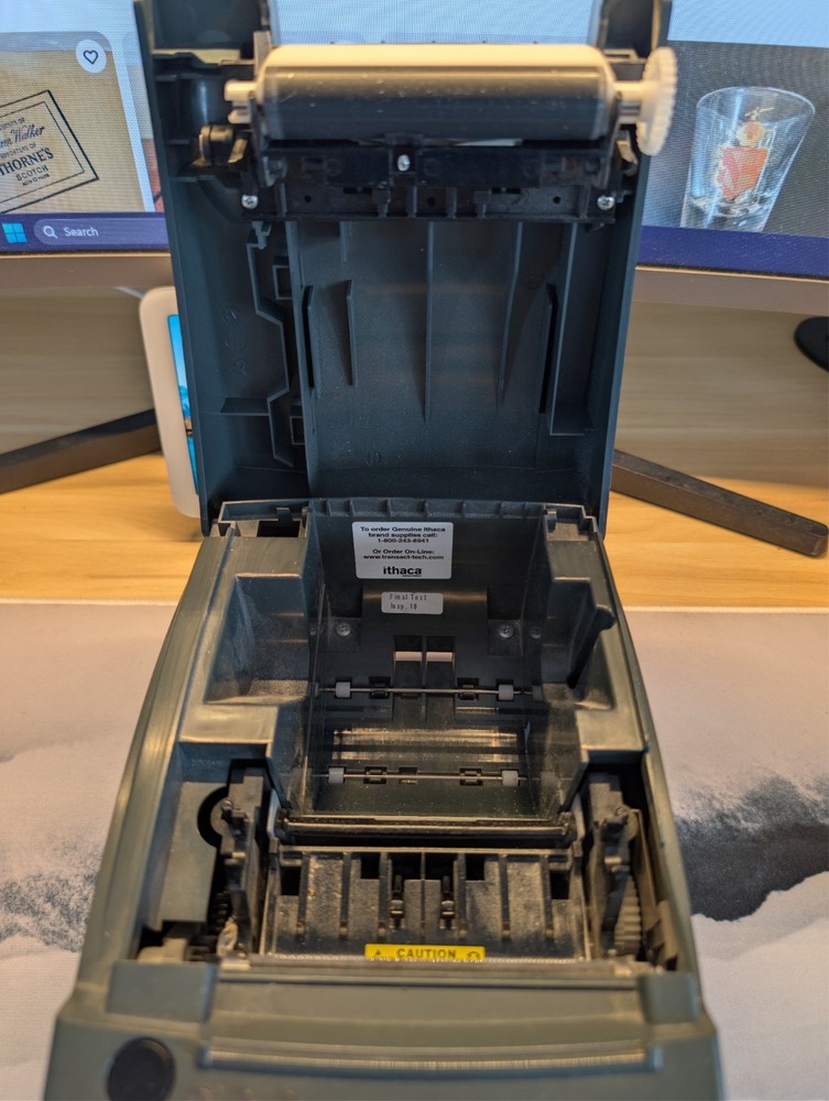 Thermal POS Receipt Printer USB Cutter -TransAct Ithaca iTherm 280 MOD 280-UL-1