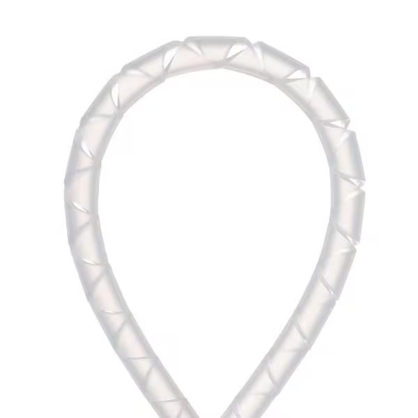 Spiral Wrap Cable Management 100 ft Polyethylene 2 Inch Bundle Off White