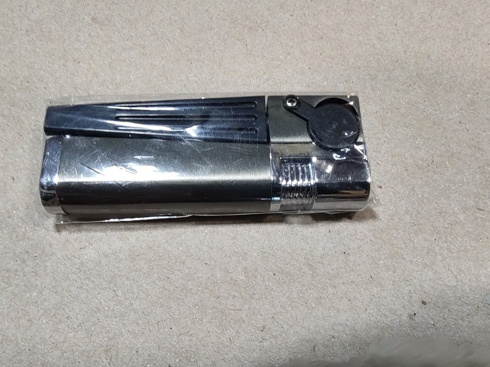 Portable Pipe Lighter Versatile Foldable Multi Purpose Metal Lighter Bowl Silver