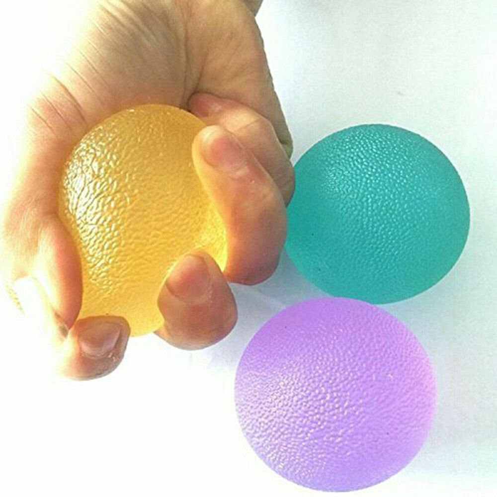 3pc Hand therapy Exerciser Balls Squeeze Finger Excercise Stress Relief Train