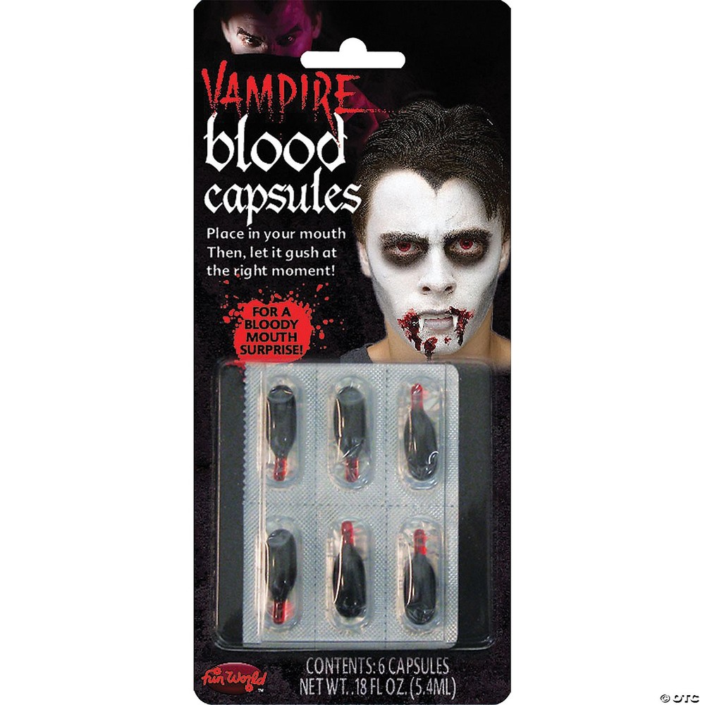 Fun World Blood Capsules(6ct) Multicolor