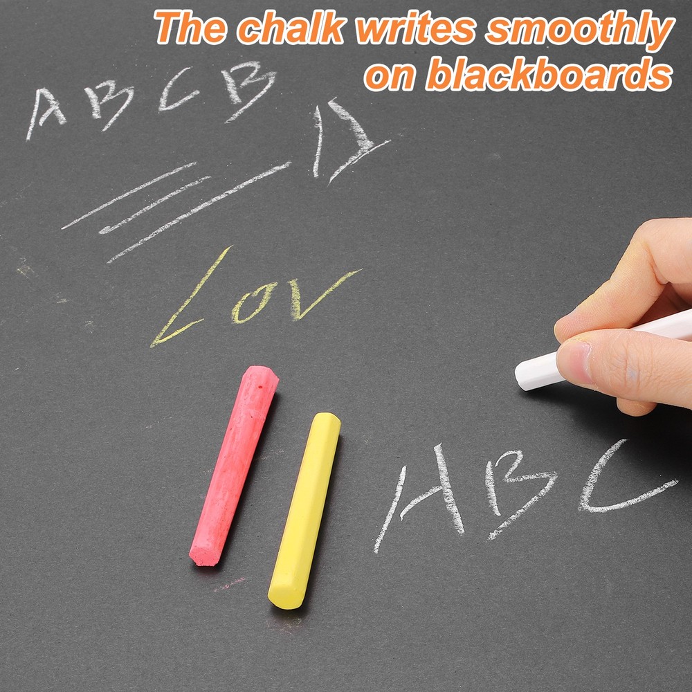 48 PCS Chalkboard Chalk, Dustless Chalk Small Bulk, White