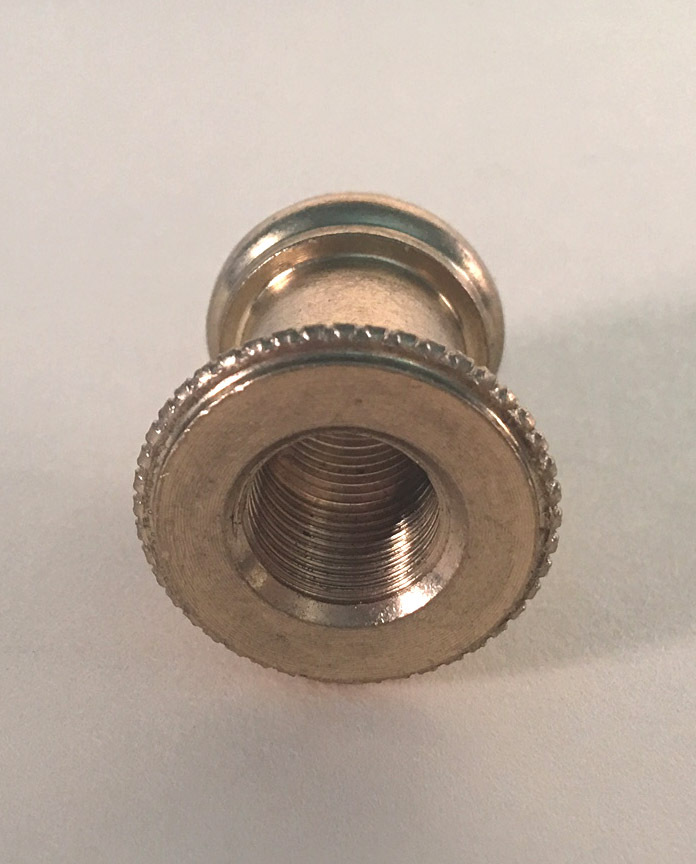 7/8" Solid Brass Beaded Neck Tap1/8IPS (threaded)- Unf. NEW spindle coupling