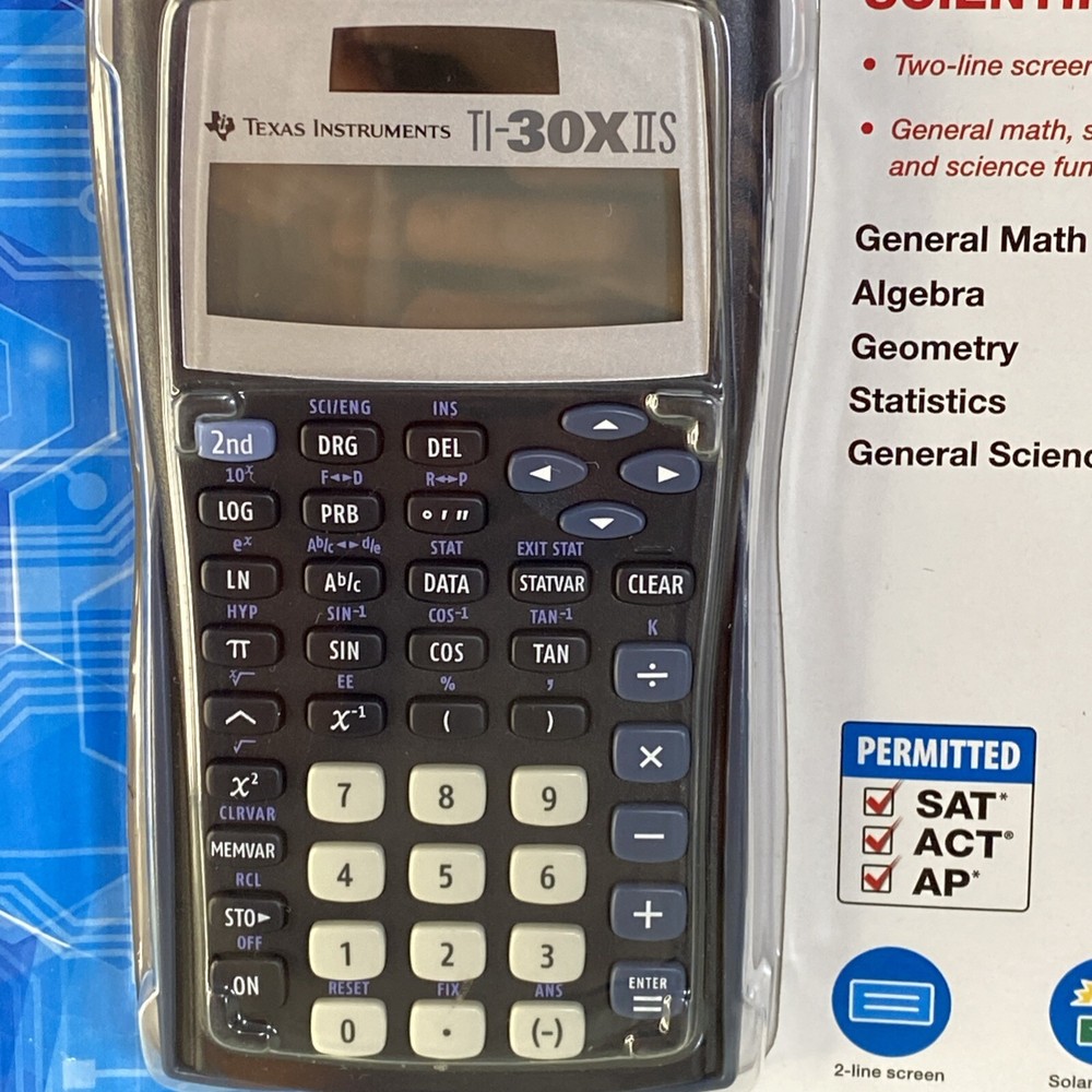 Texas Instruments TI-30XIIS Scientific Calculator Battery/Solar Powered