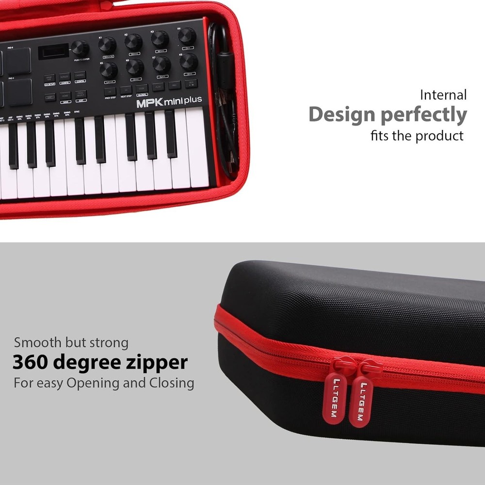 Hard Case for Akai Professional MPK Mini Plus - USB MIDI Keyboard Controller...