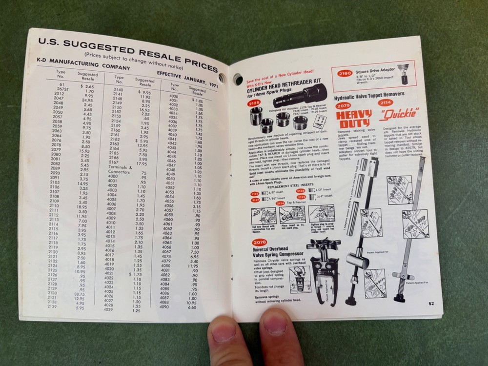 K-D Tools No.69-P General Tool Catalog 1971