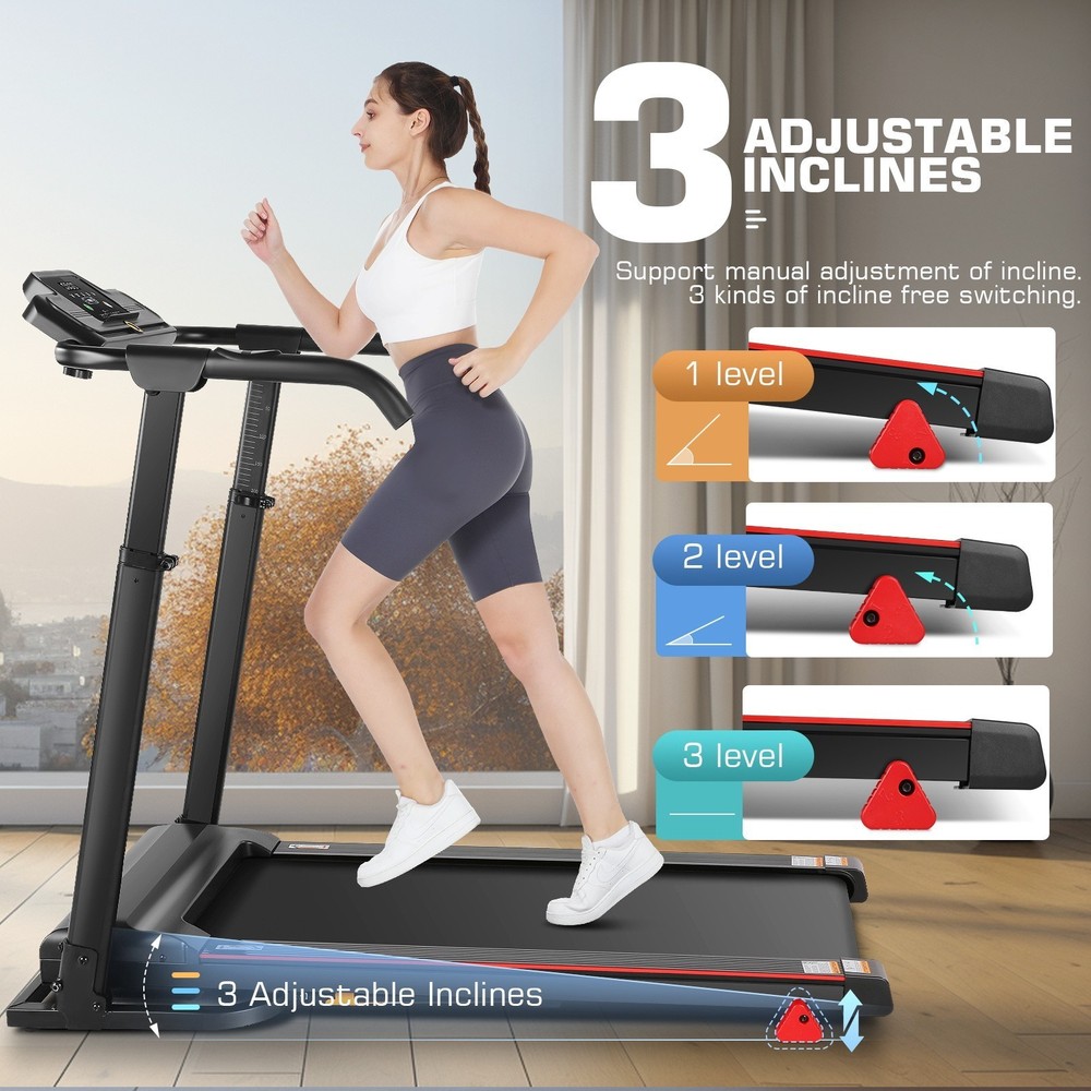Treadmill 2.5HP Folding Treadmill with Removable Desk Powerful Treadmill Device*
