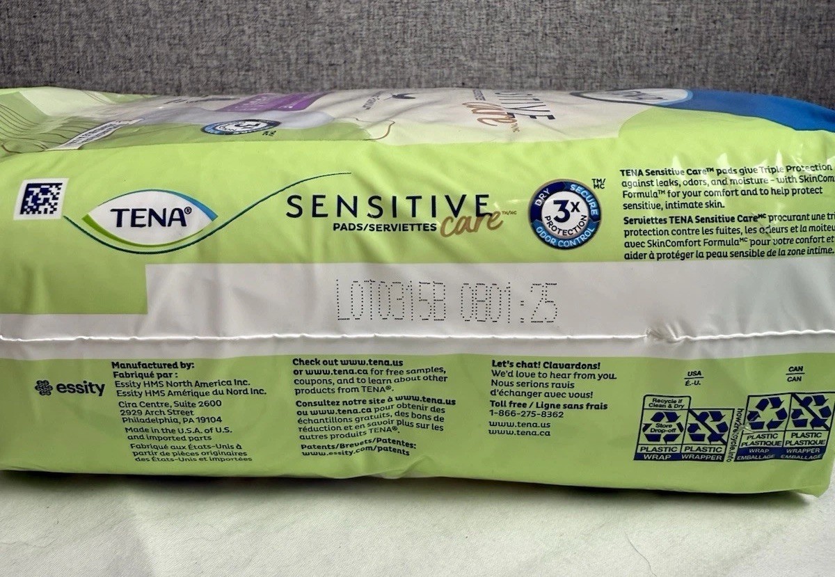 Tena 33995-11 Sensitive Maximum Urinary Bladder Control Incontinence Pads 14 Pk
