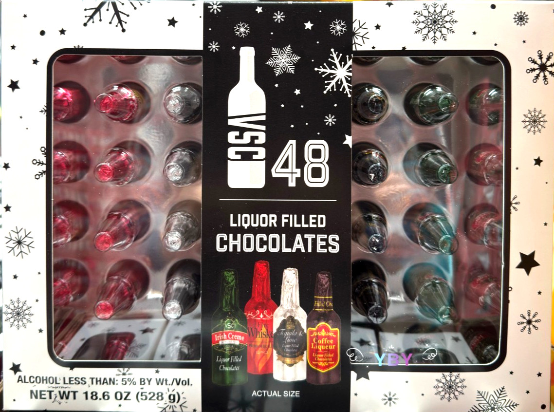 VSC Liquor Filled Chocolates Gift Box 48 ct 18.6 oz