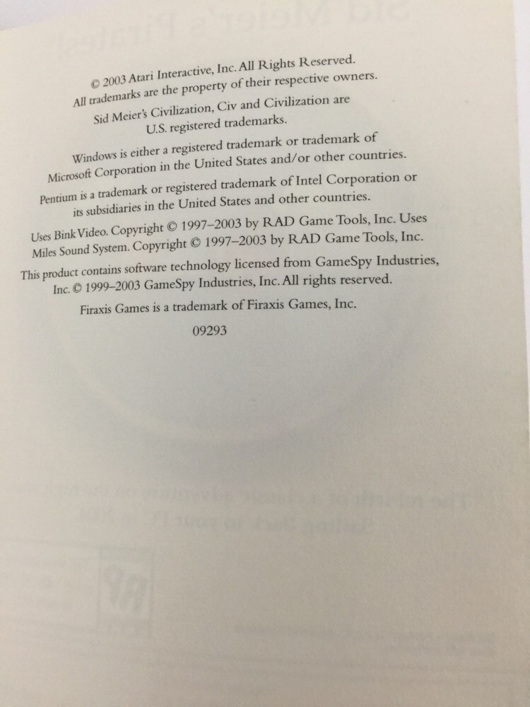 Sid Meier's Civilization Conquests Manual Instruction Book ONLY PC Atari