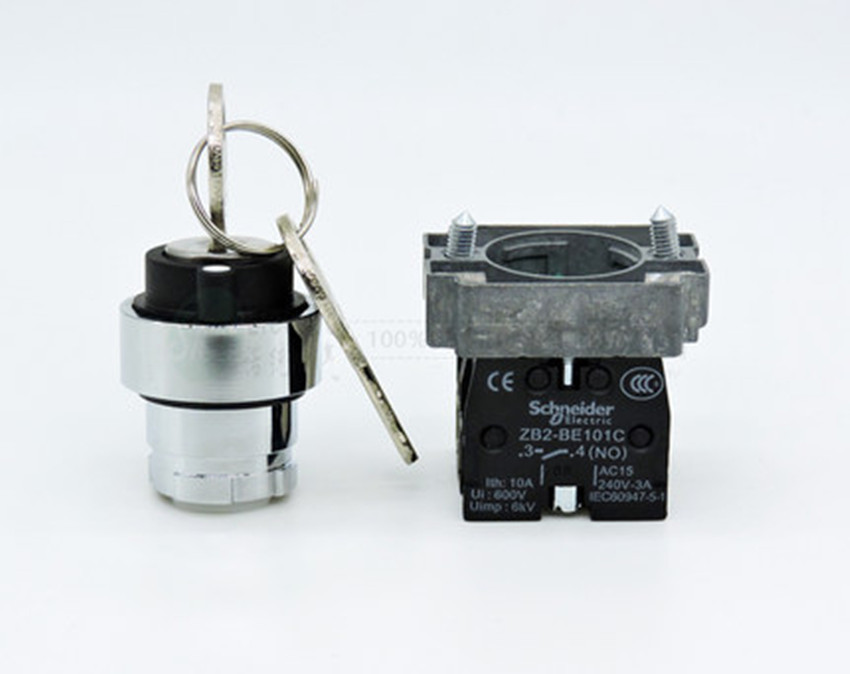 1pc New 2-speed Key Selector Switch XB2-BG61C