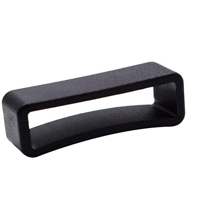 Plastic Keeper Belt Loop Square Loop Buckle for Backpack Straps Black color