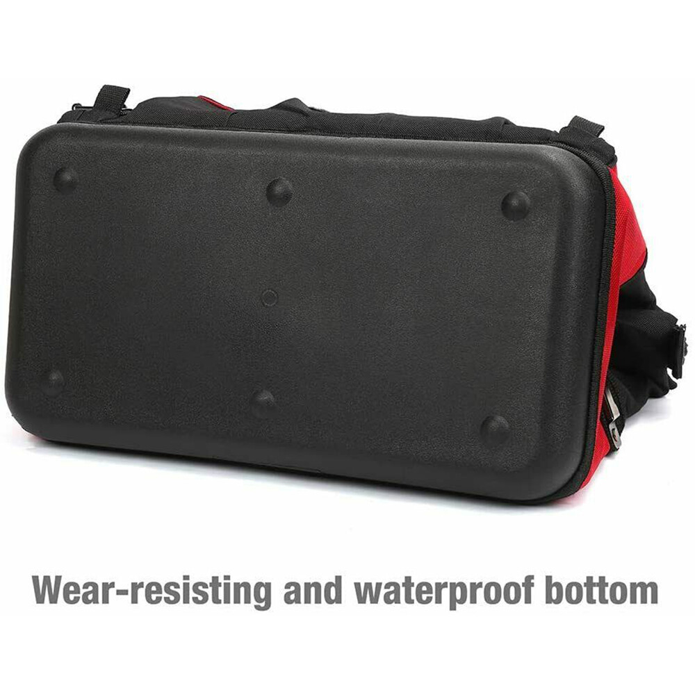 WORKPRO 16" Wide Mouth Heavy Duty Tool Bag Tool Tote Storage 40Pocket Zipper Bag