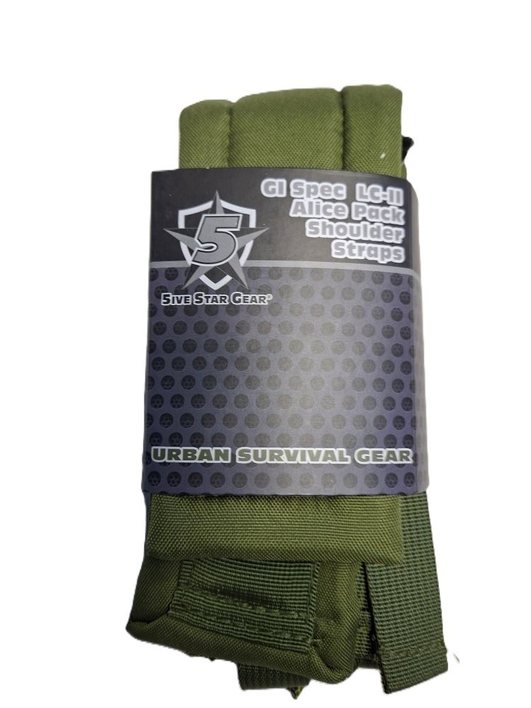 LC2 ALICE Pack Shoulder Straps OD Green Replacement Backpack Shoulder Straps