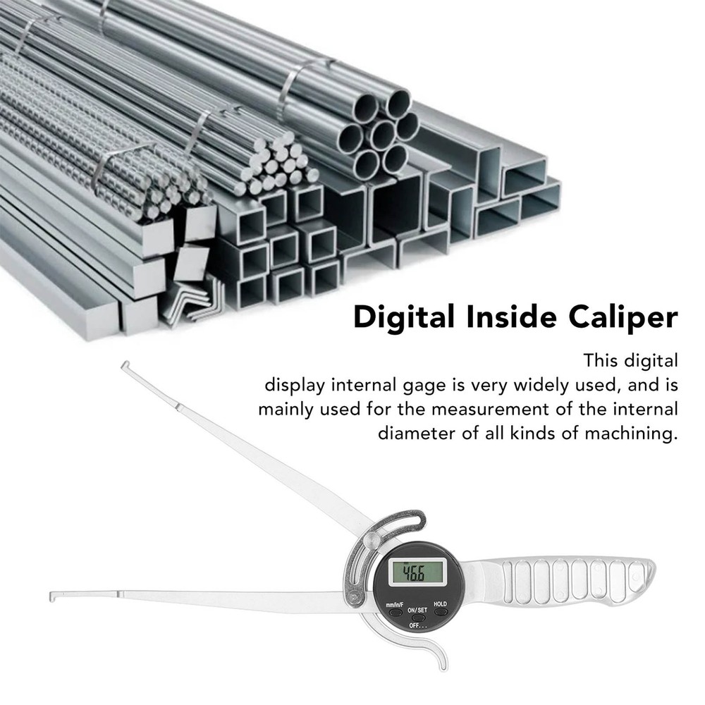 Digital Inside Caliper 12.7-216mm Clear Display Internal Diameter Measuring Tool