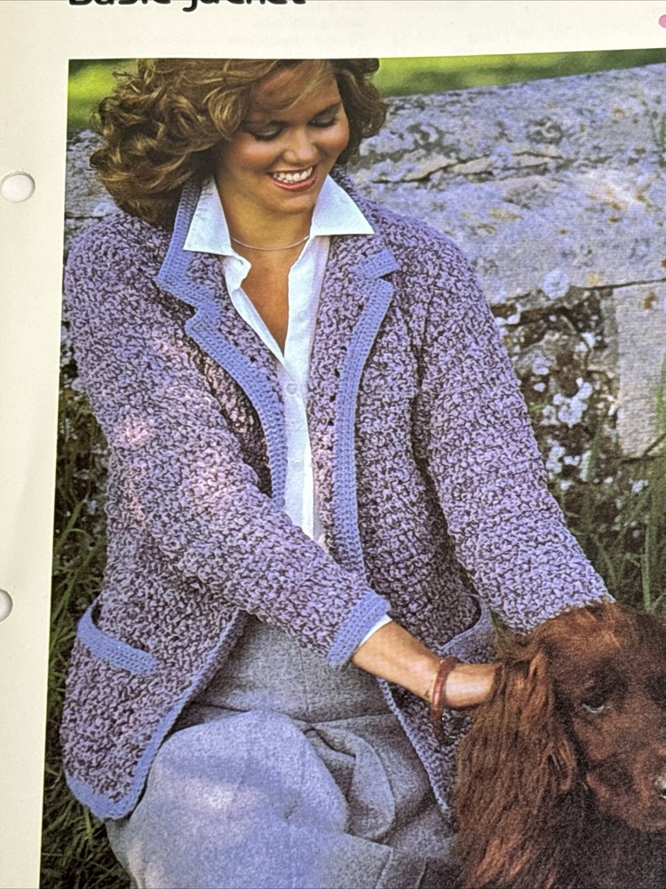 Basic Jacket Women's Crochet Pattern Card Marshall Cavendish