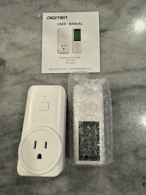 DIGITEN Wireless Thermostat Temperature Controller Outlet Remote Control Built