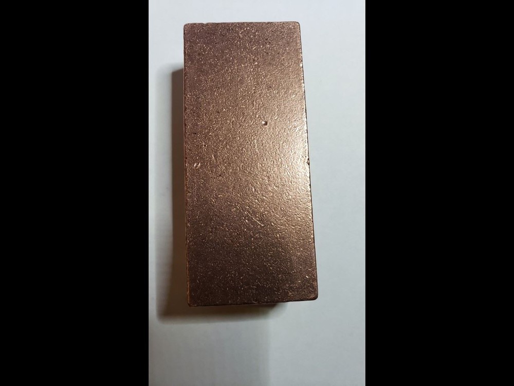One Pound Solid Fine Copper Trapezoid Bar - Elemental Collection .999