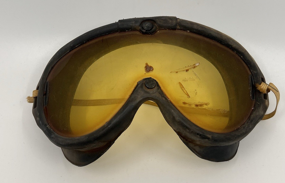 WWII USAAF M-1944 Aviator Sun Wind Dust Goggles American Optical Co