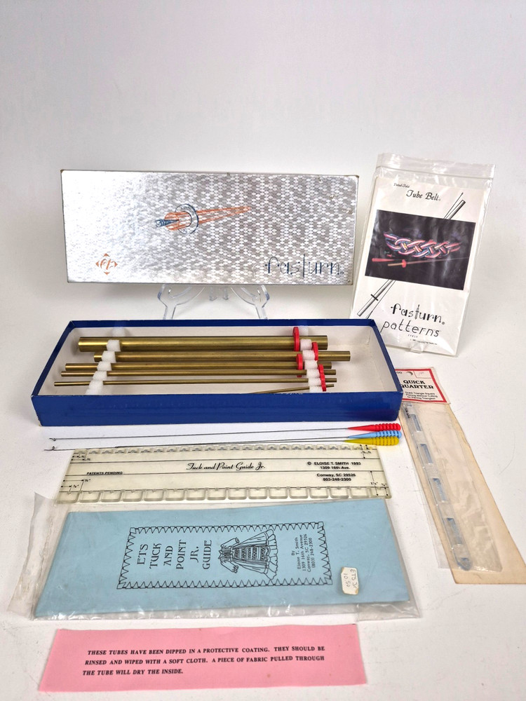 Fasturn Tube Turning System Sewing Tool Kit Complete w/ Case Patterns