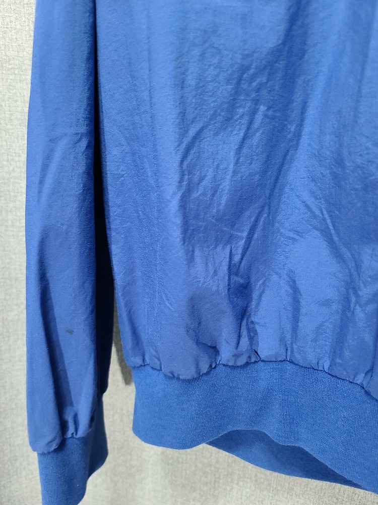 Nike Golf Mens Pullover Windbreaker Blue Long Sleeve 1/4 Button Medium B33