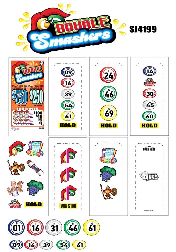 NEW pull tickets DOUBLE SMASHERS - Seal Card Tabs