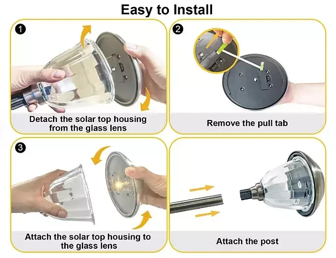 Member's Mark 5-Piece LED Solar Path Lights, Stainless Steel