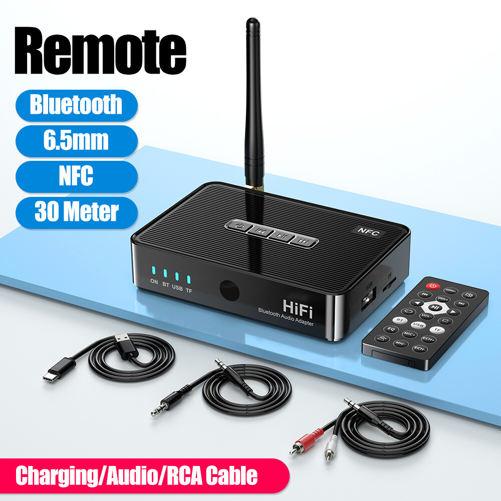 Long Range Bluetooth Receiver HiFi Audio Adapter for Home Music Streaming Stereo