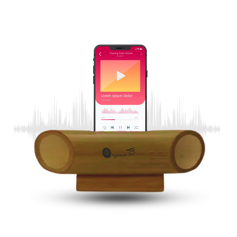 Natural Bamboo Amplifier Speaker