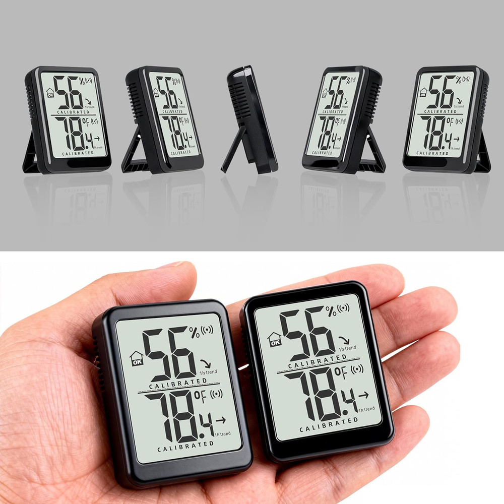 2 Pack Mini Digital Hygrometer Thermometer Indoor Temp Humidity