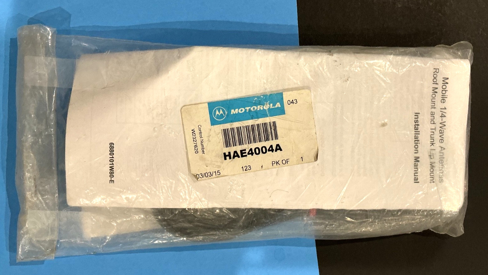 Motorola HAE4004A 450-470 Mhz UHF Mobile NMO Antenna Kit