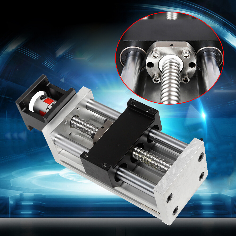 CNC Linear Stage Table - 100mm Stroke Ball Screw Rail Slide Guide