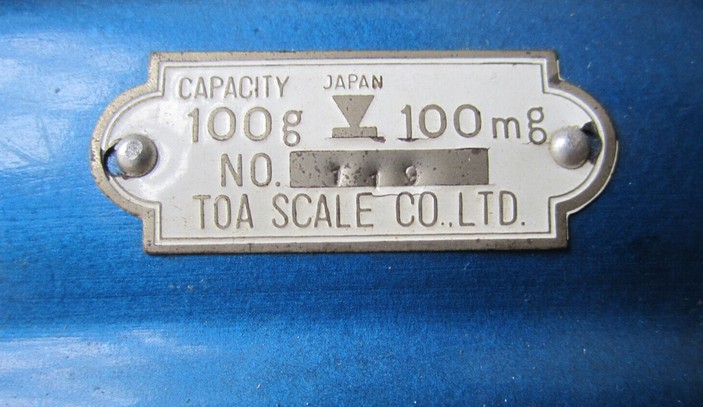 Small balance scale - Toa Scale Co. - Japan