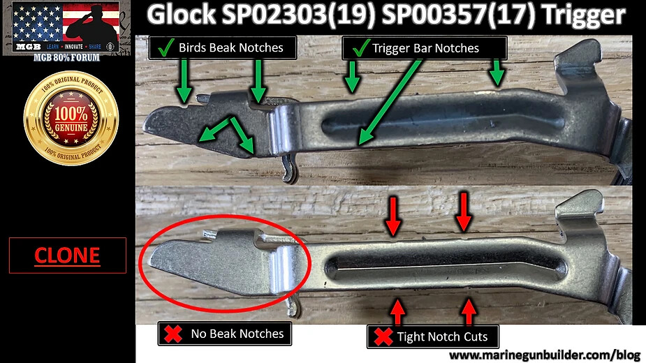 Glock 19 Lower Part Kit Gen 3 OEM G19 LPK Complete